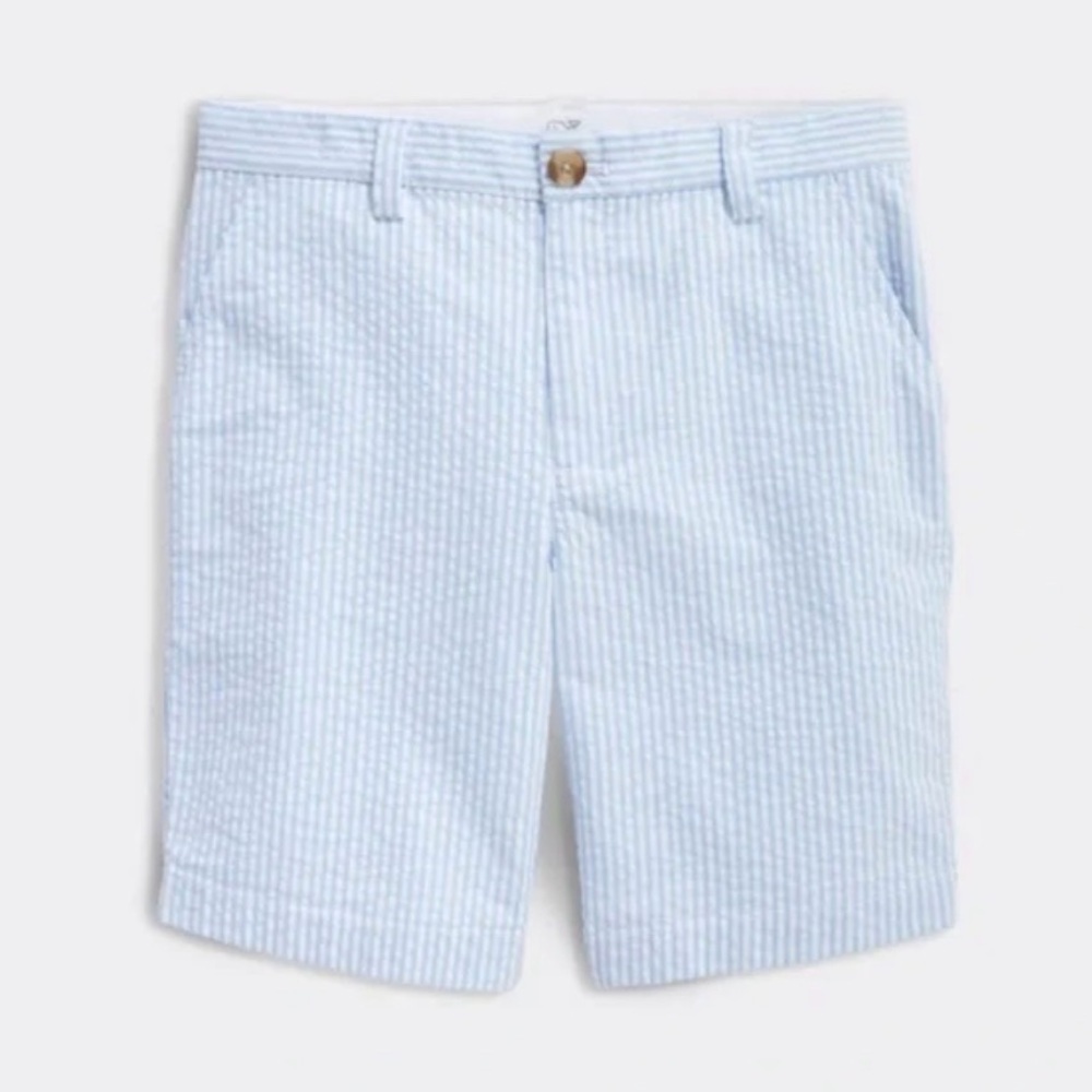 Vineyard Vines Boys Seersucker Striped Shorts